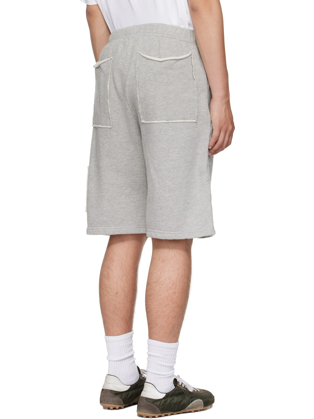 Gray Heavyweight Utility Shorts - 3