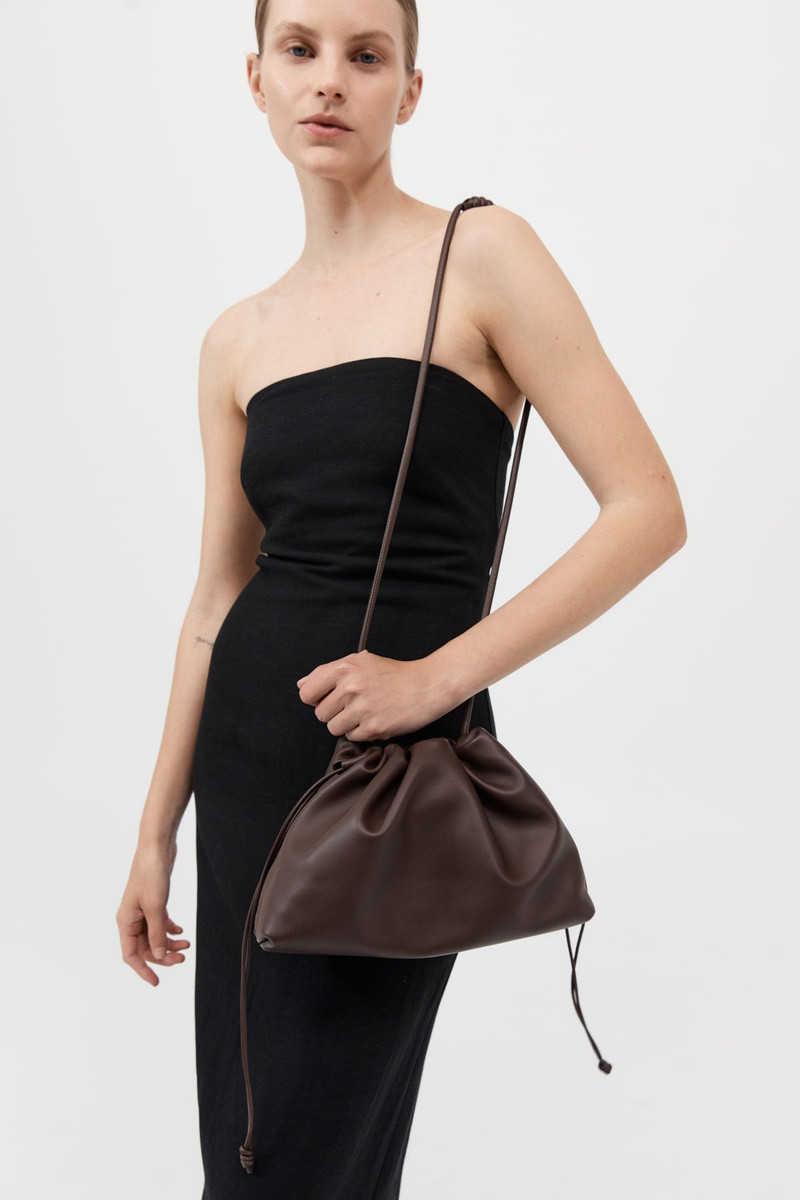 ST. AGNI Soft Drawstring Bag - Chocolate outlook