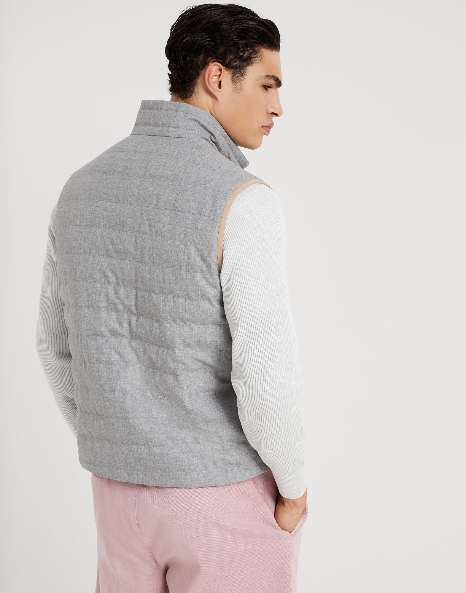 Virgin wool fresco lightweight down vest - 2