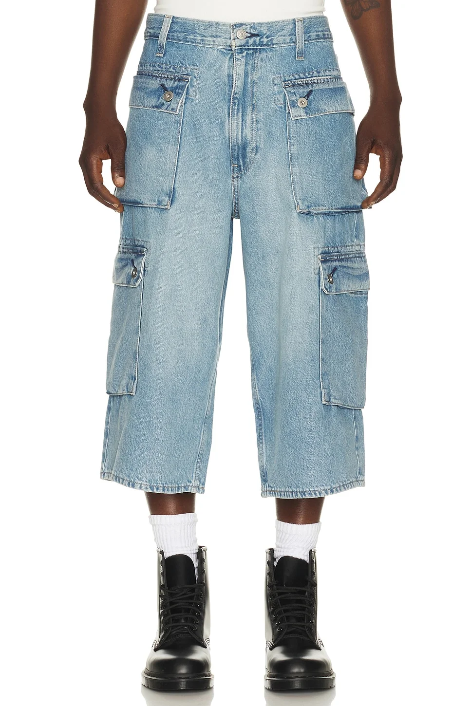 478 Baggy Capri Cargo Jeans - 1