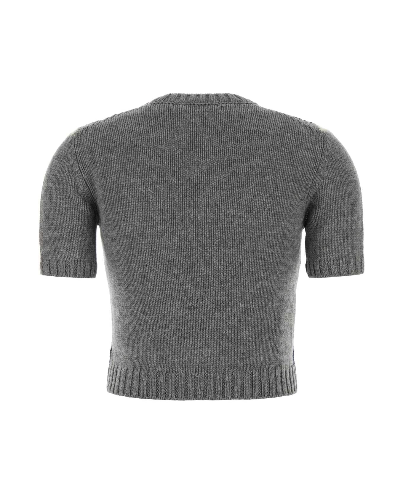 Grey Cashmere Sweater - 2