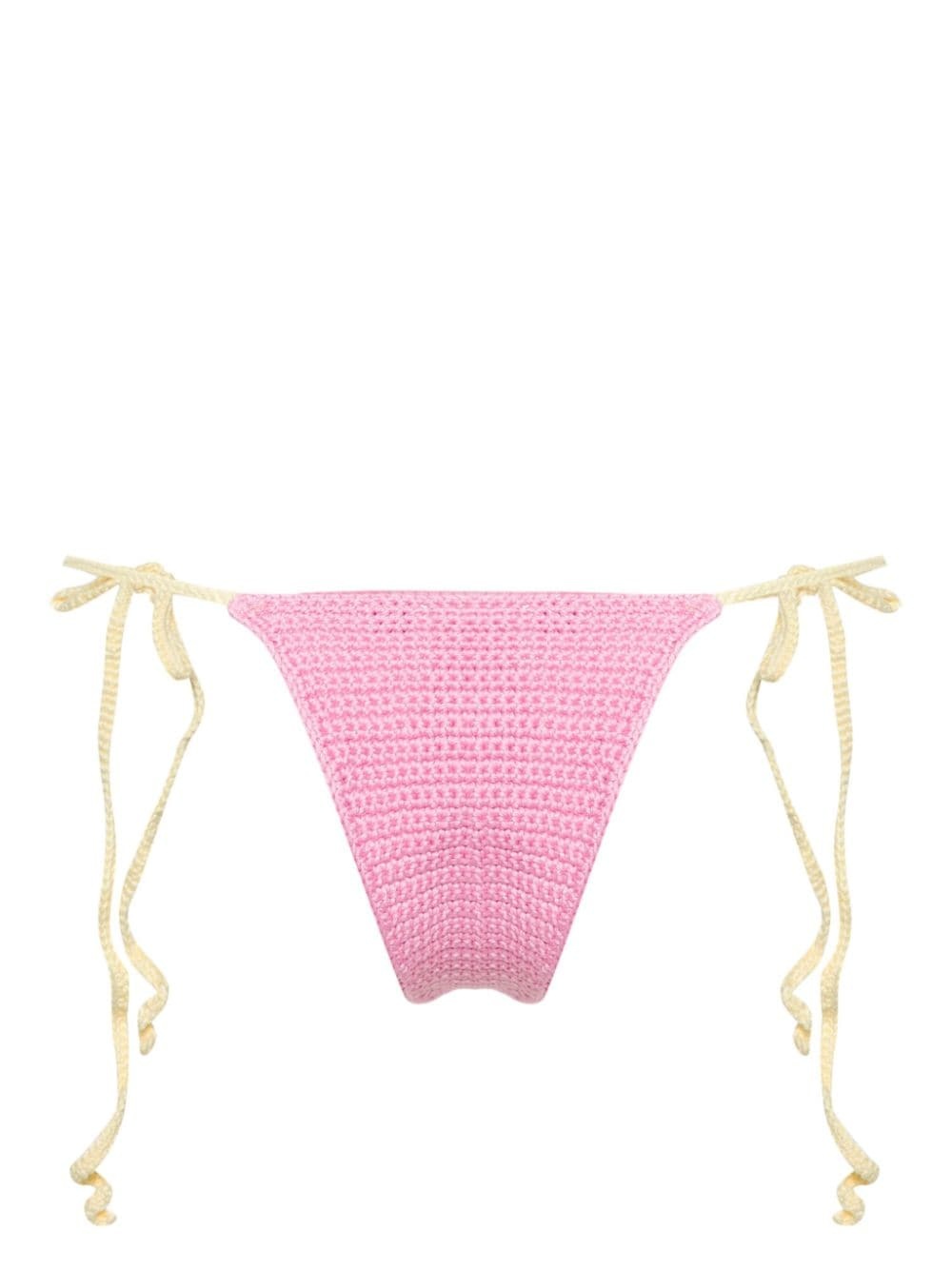 Heart crochet-knit bikini bottoms - 2