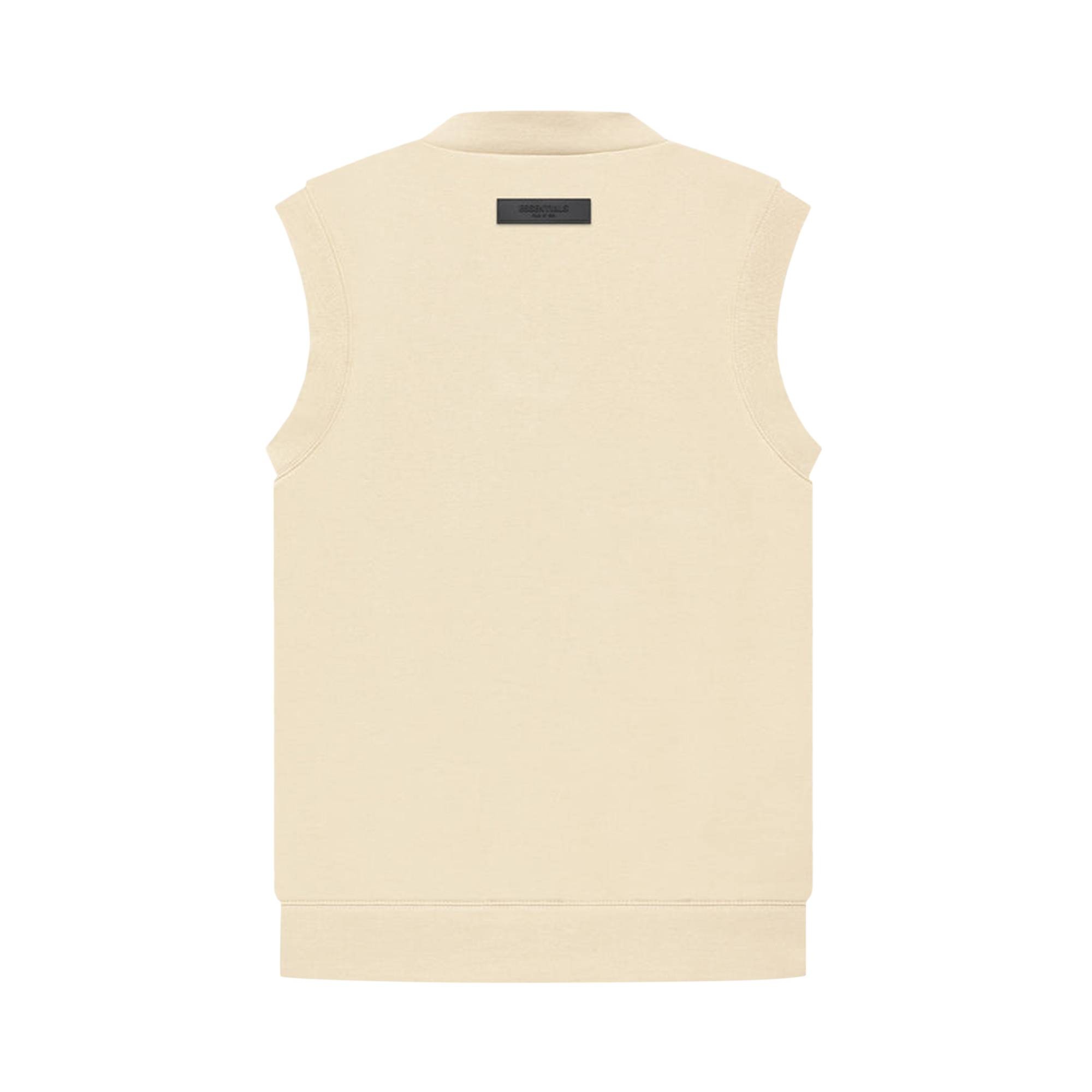Fear of God Essentials V Neck Vest 'Egg Shell' - 2