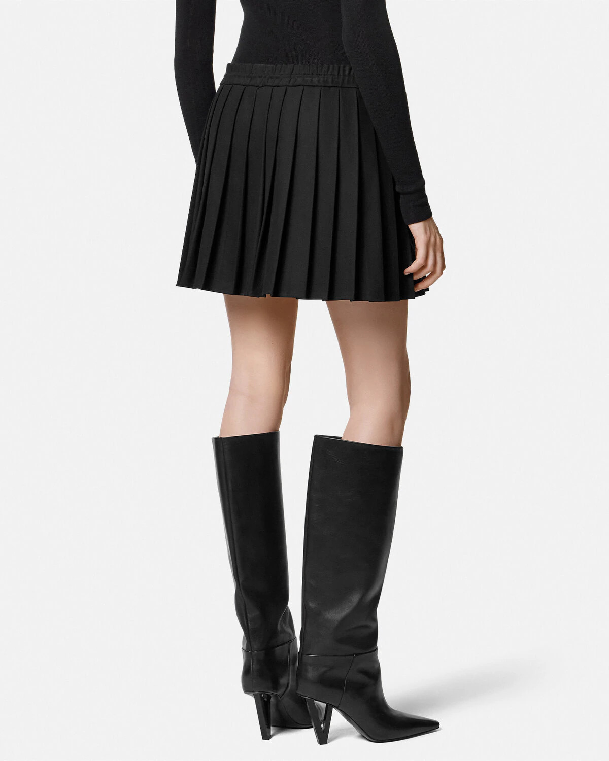 Pleated Mini Skirt - 5