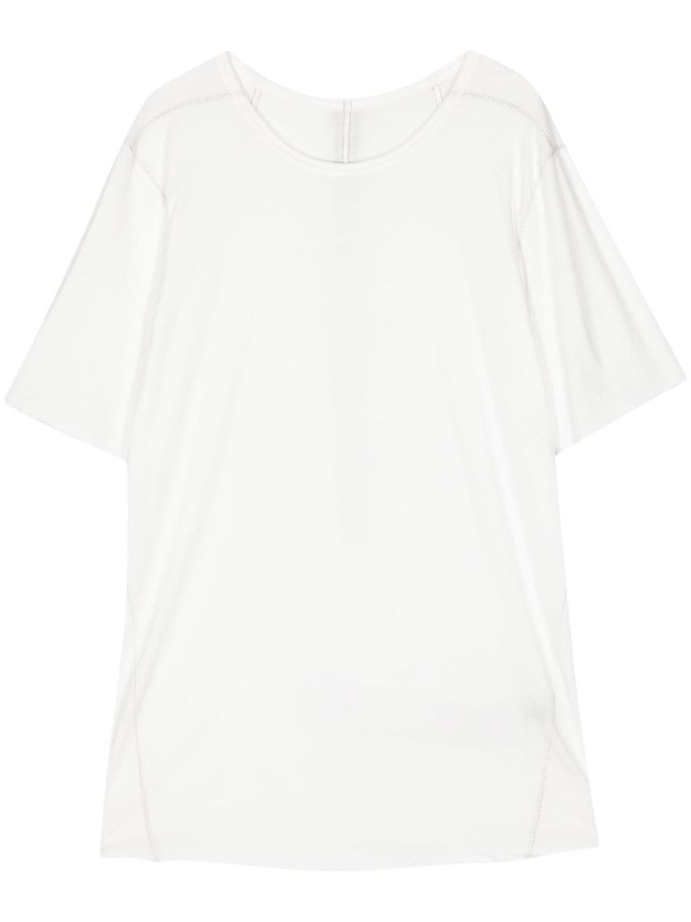 zip-detailing organic cotton t-shirt - 1
