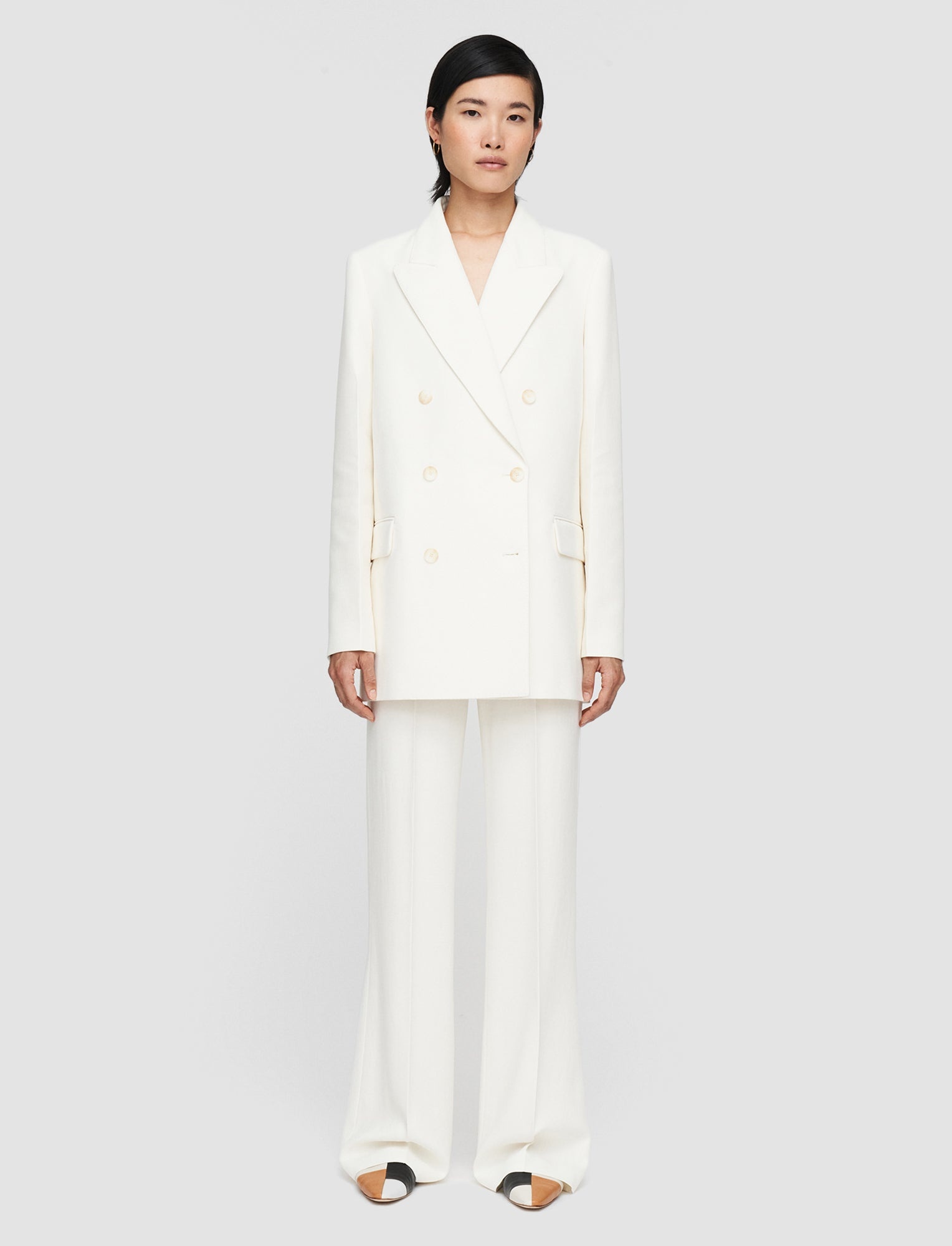 Wool Viscose Faille Chapone Jacket - 2