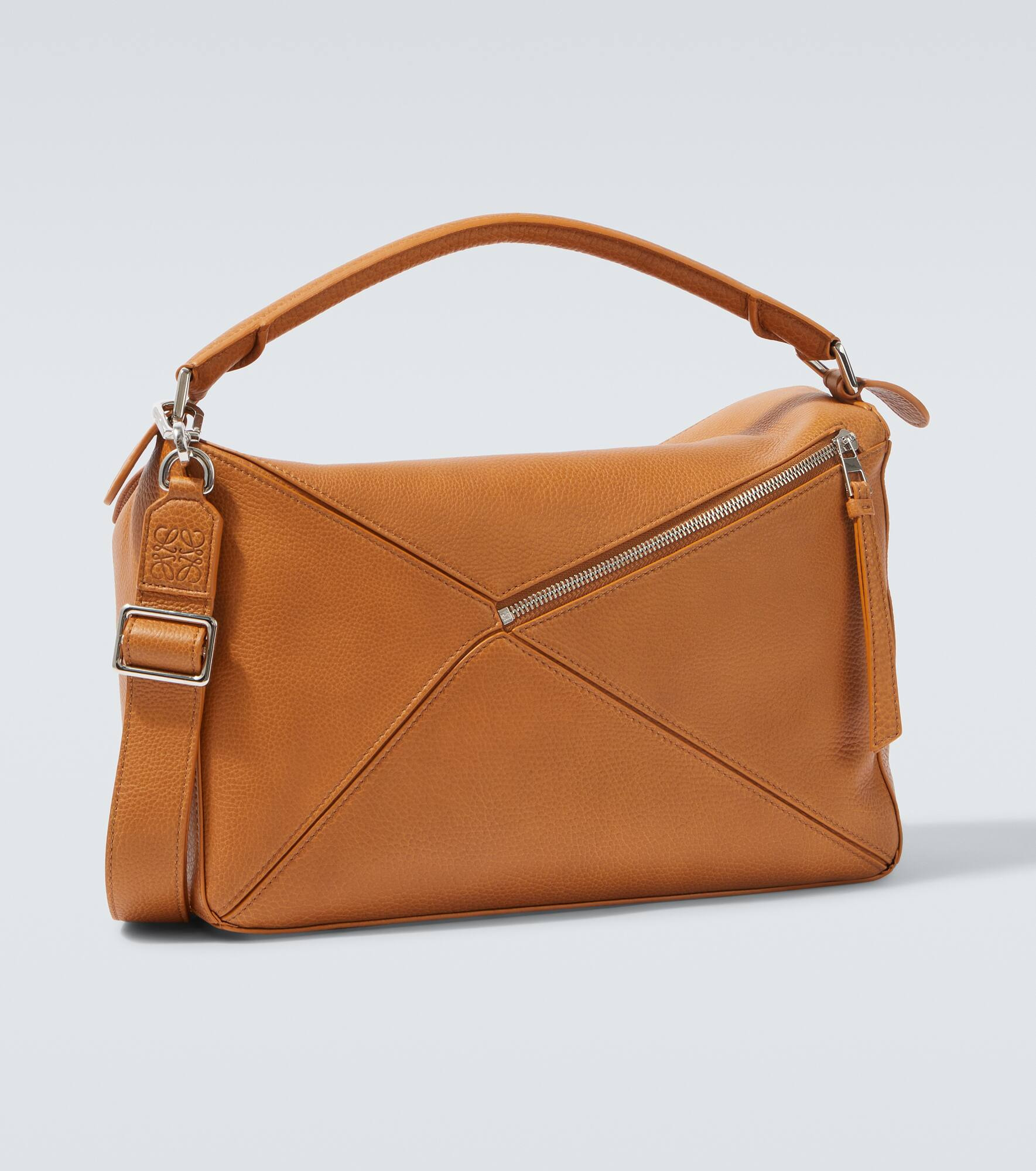 Puzzle Large leather tote bag - 4