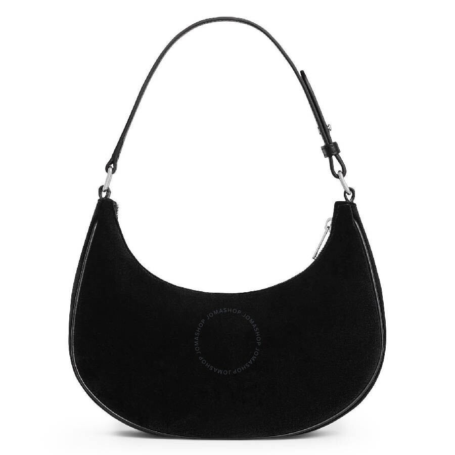 Celine Ava Triomphe Strass Velvet Shoulder Bag - 2