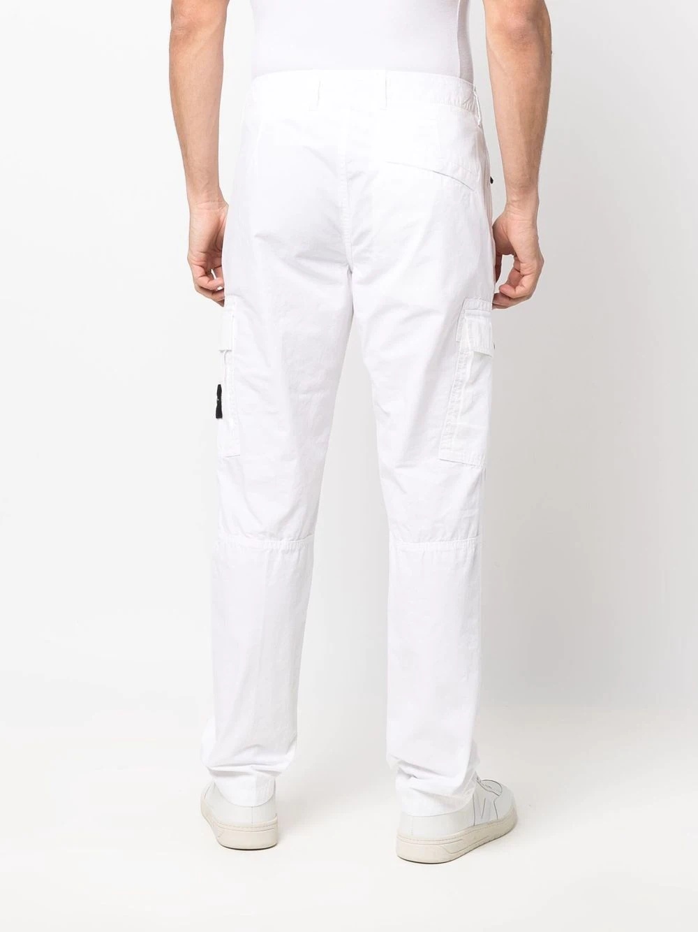 Compass-patch cargo trousers - 4