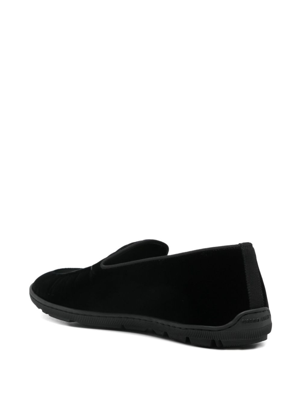 velvet slip-on sneakers - 3