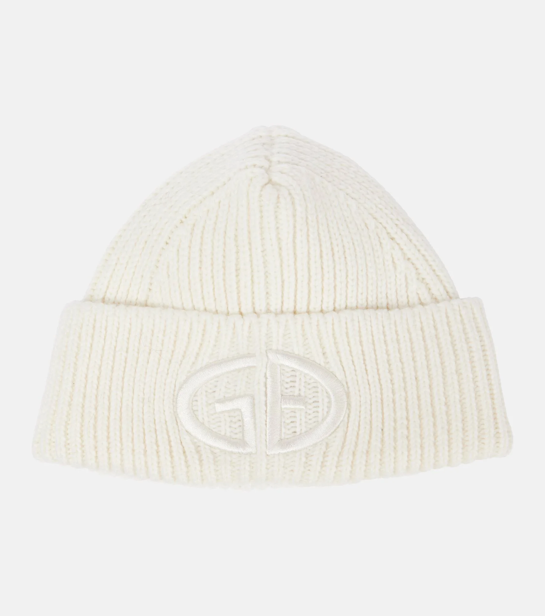 Valerie logo ribbed-knit beanie - 1