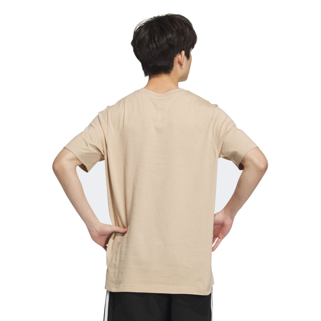 adidas Small Linear Logo T-Shirt Asia Sizing 'Beige' JI9077 - 2