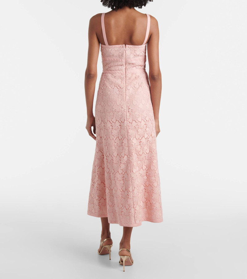 Bow-detail macramé midi dress 3