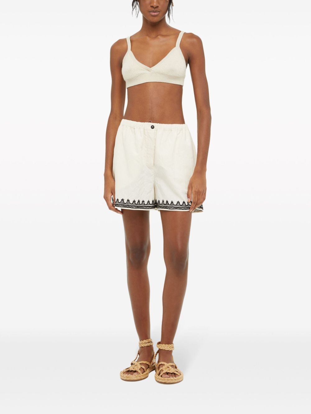Akasha cotton-blend shorts - 2