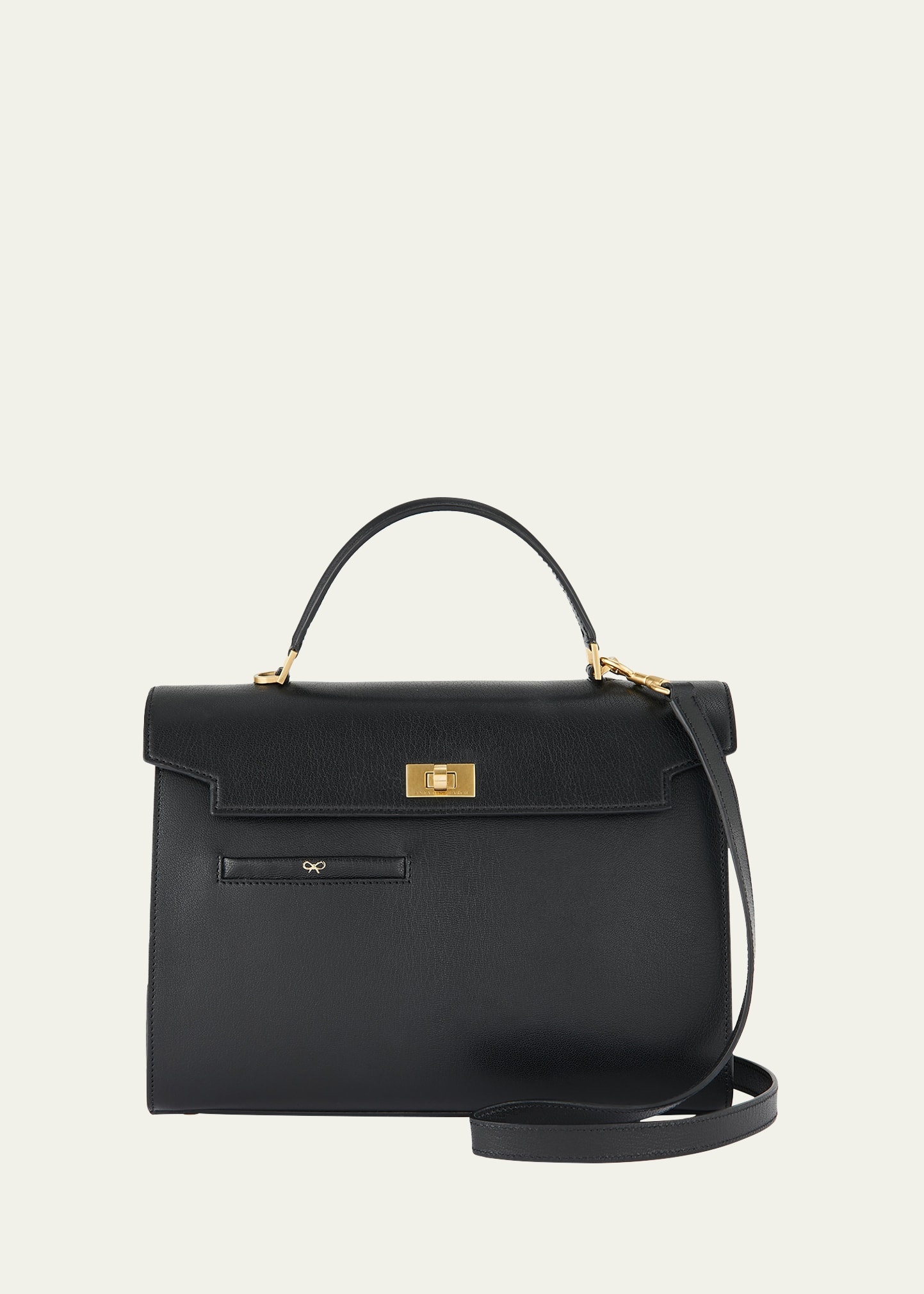 Mortimer Flap Box Leather Top-Handle Bag - 1