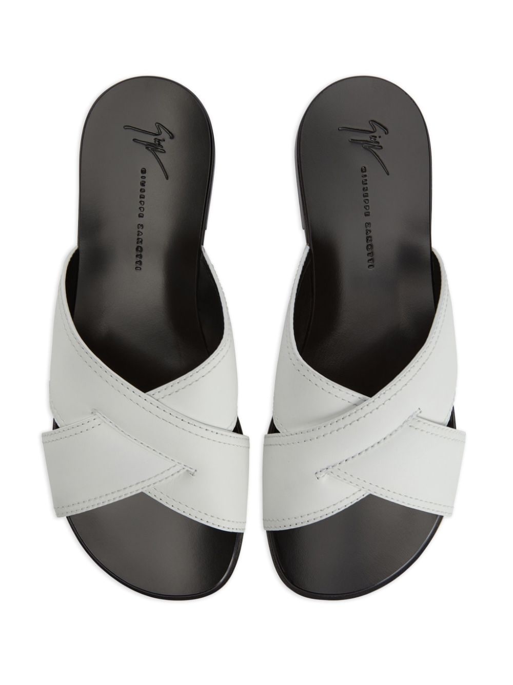 Flavio crossover-strap slides - 4