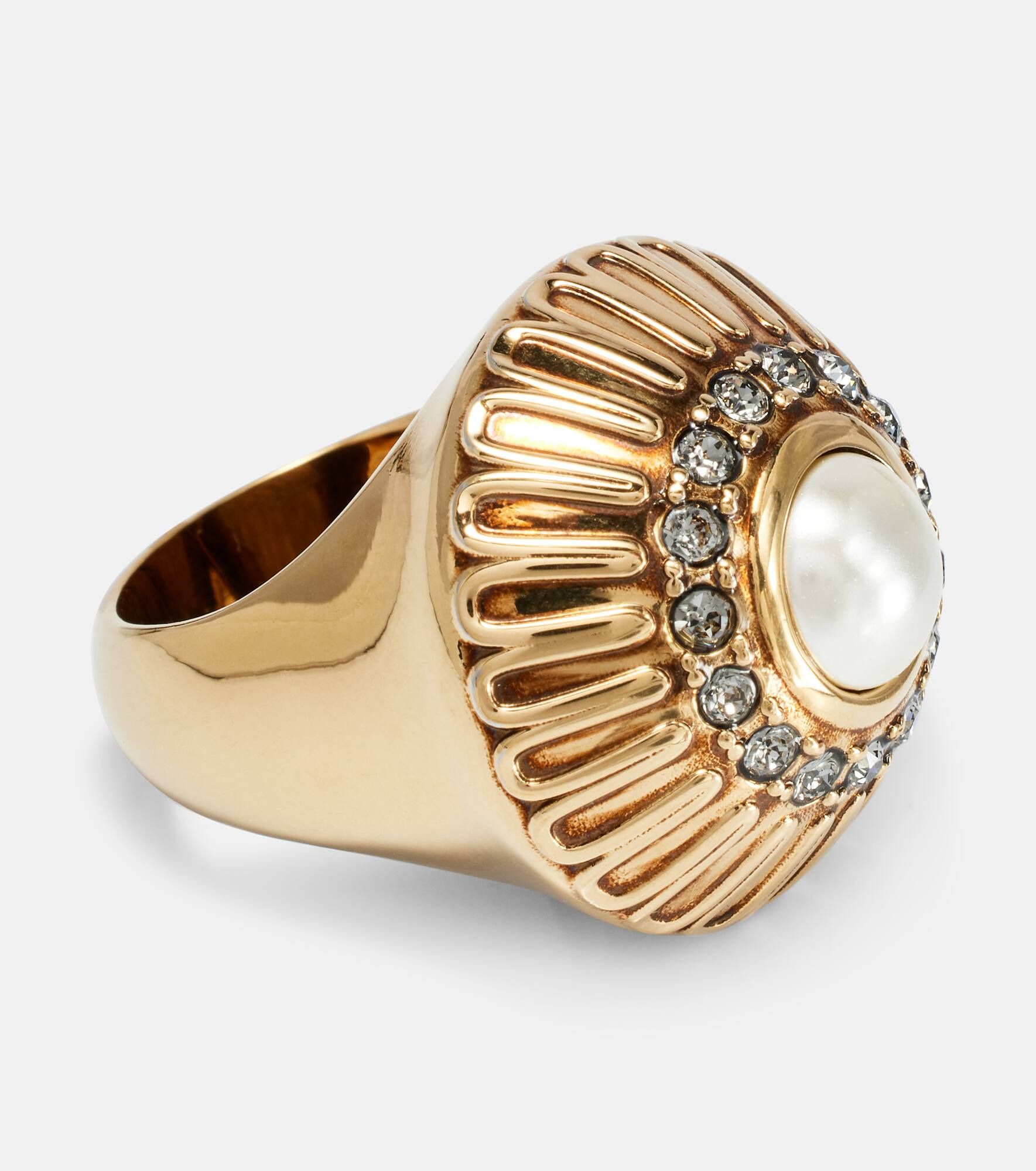Pearl-embellished ring - 2