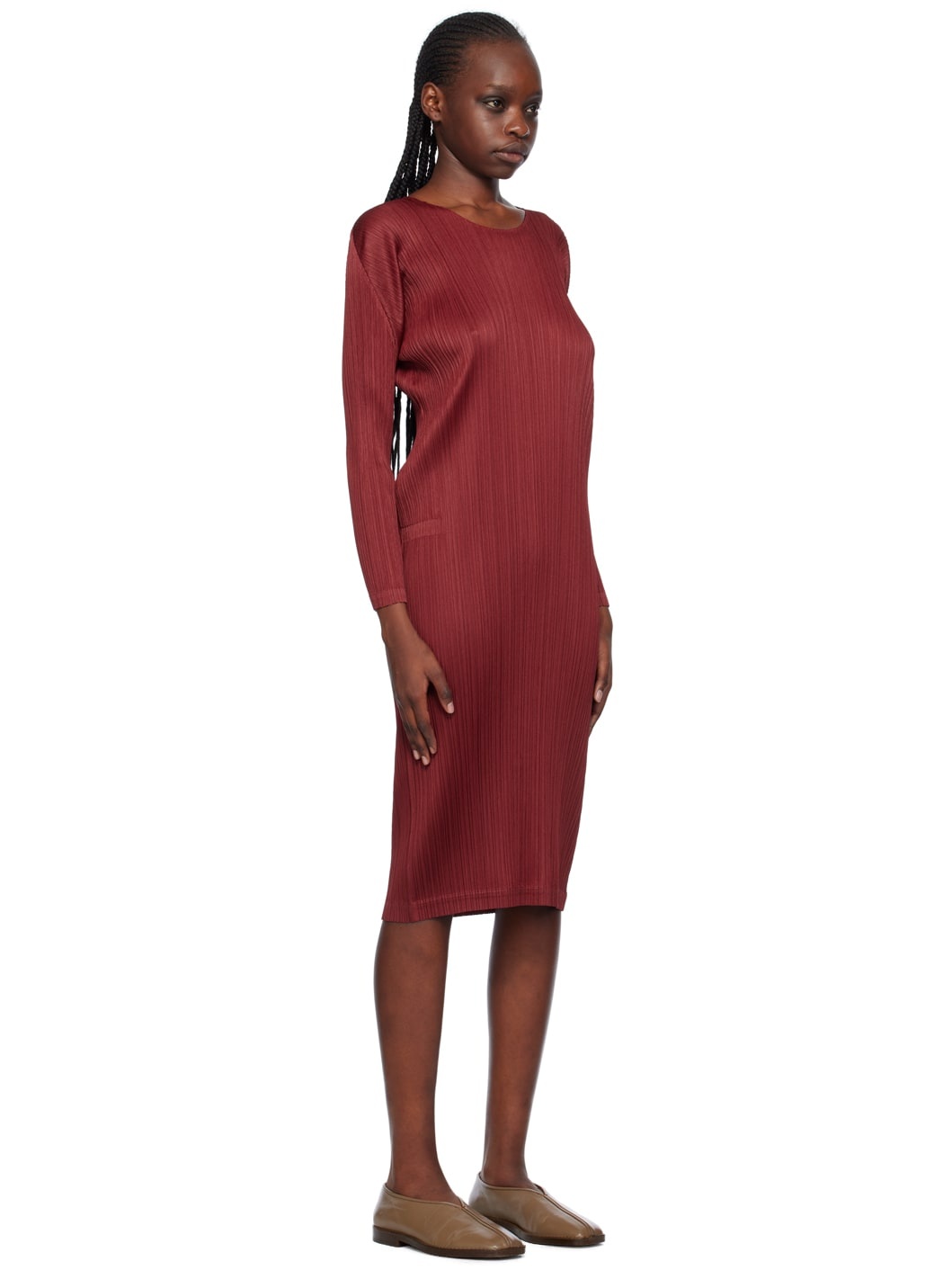 Red Monthly Colors November Midi Dress - 2