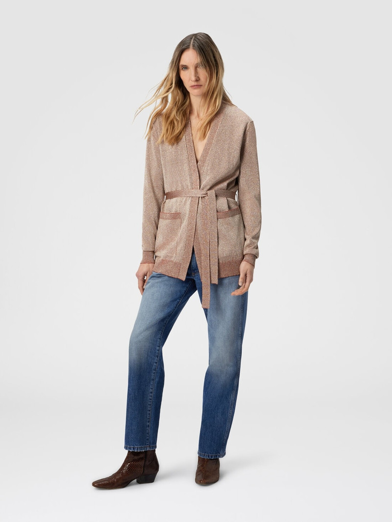 Missoni Cardigan with Belt in Lamé outlook