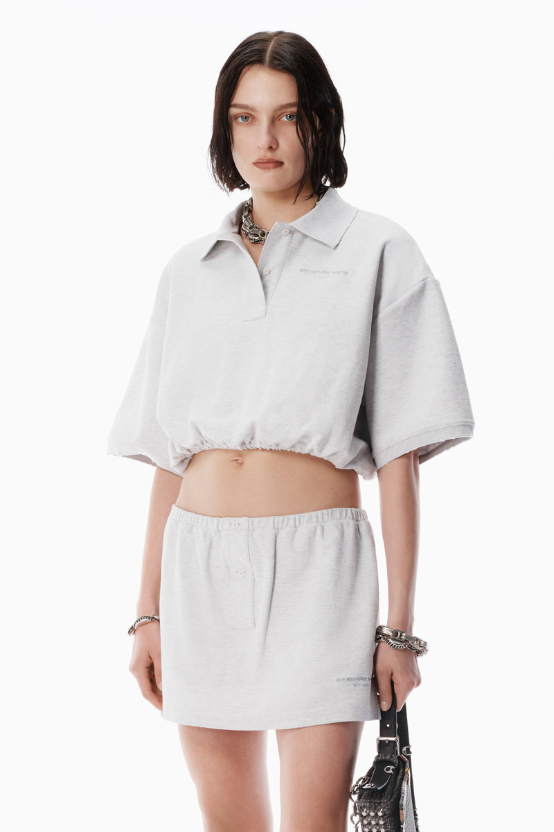 light grey deconstructed miniskirt 5