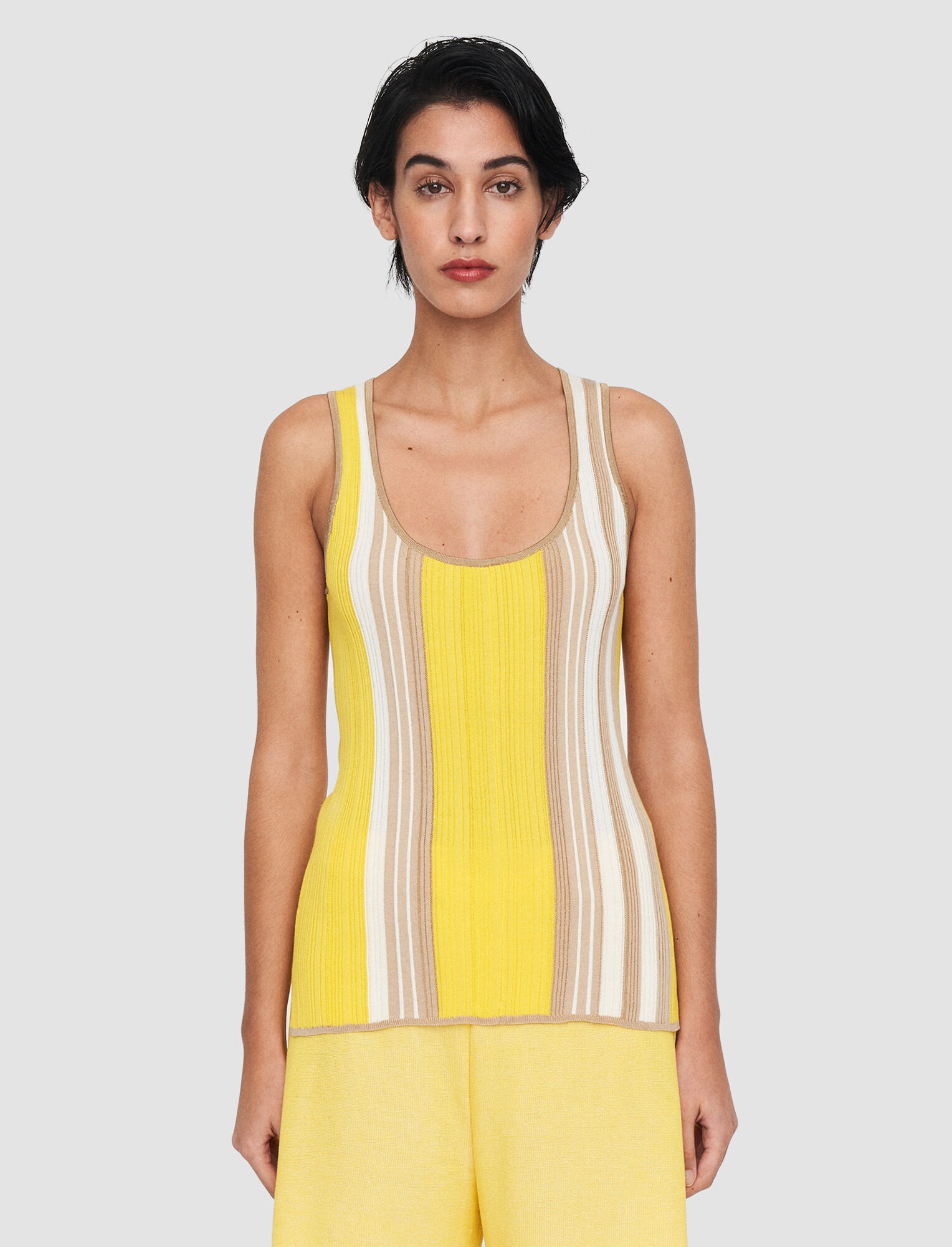 Colour Block Rib Tank Top - 3