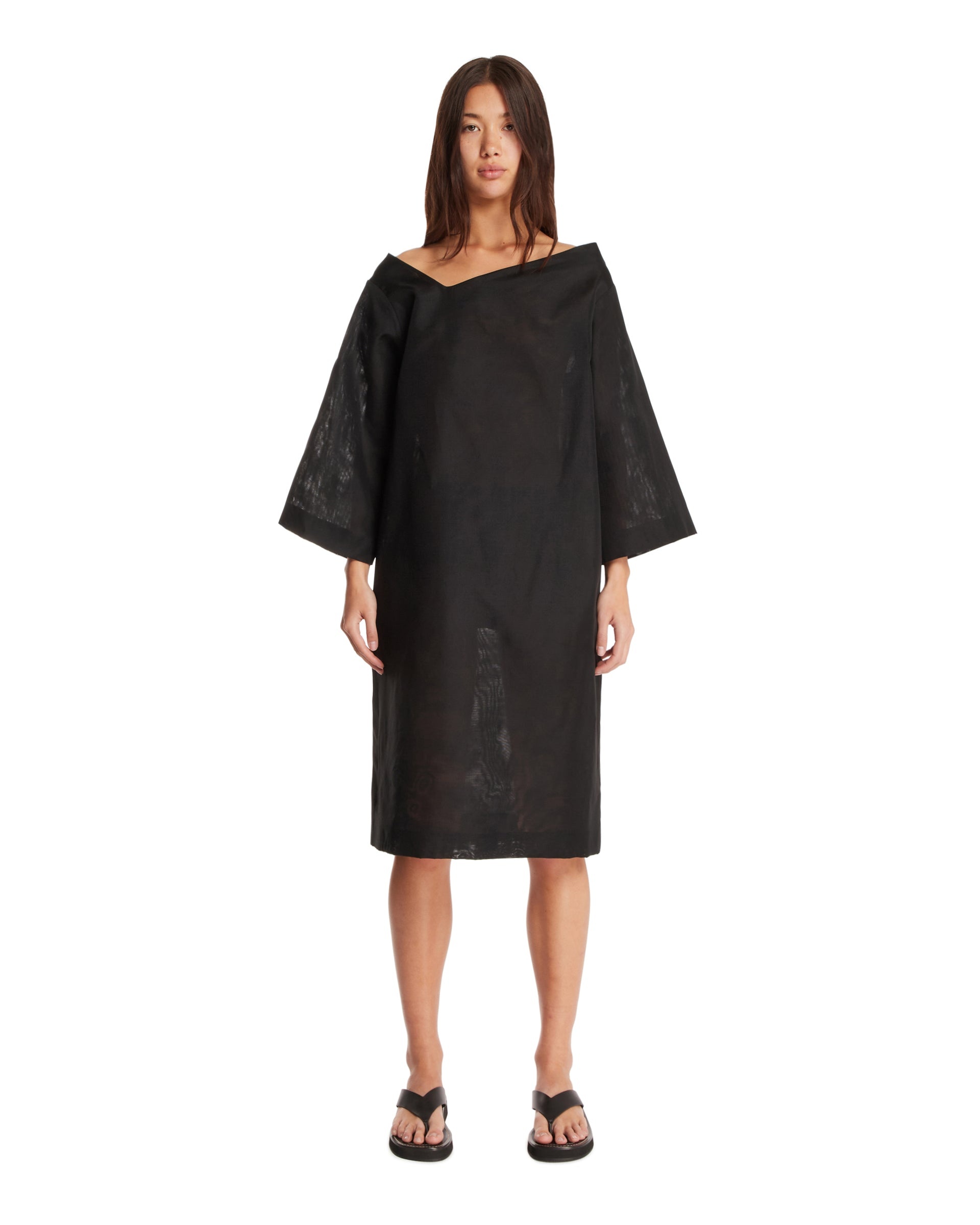 Black Asymmetric Dress - 1