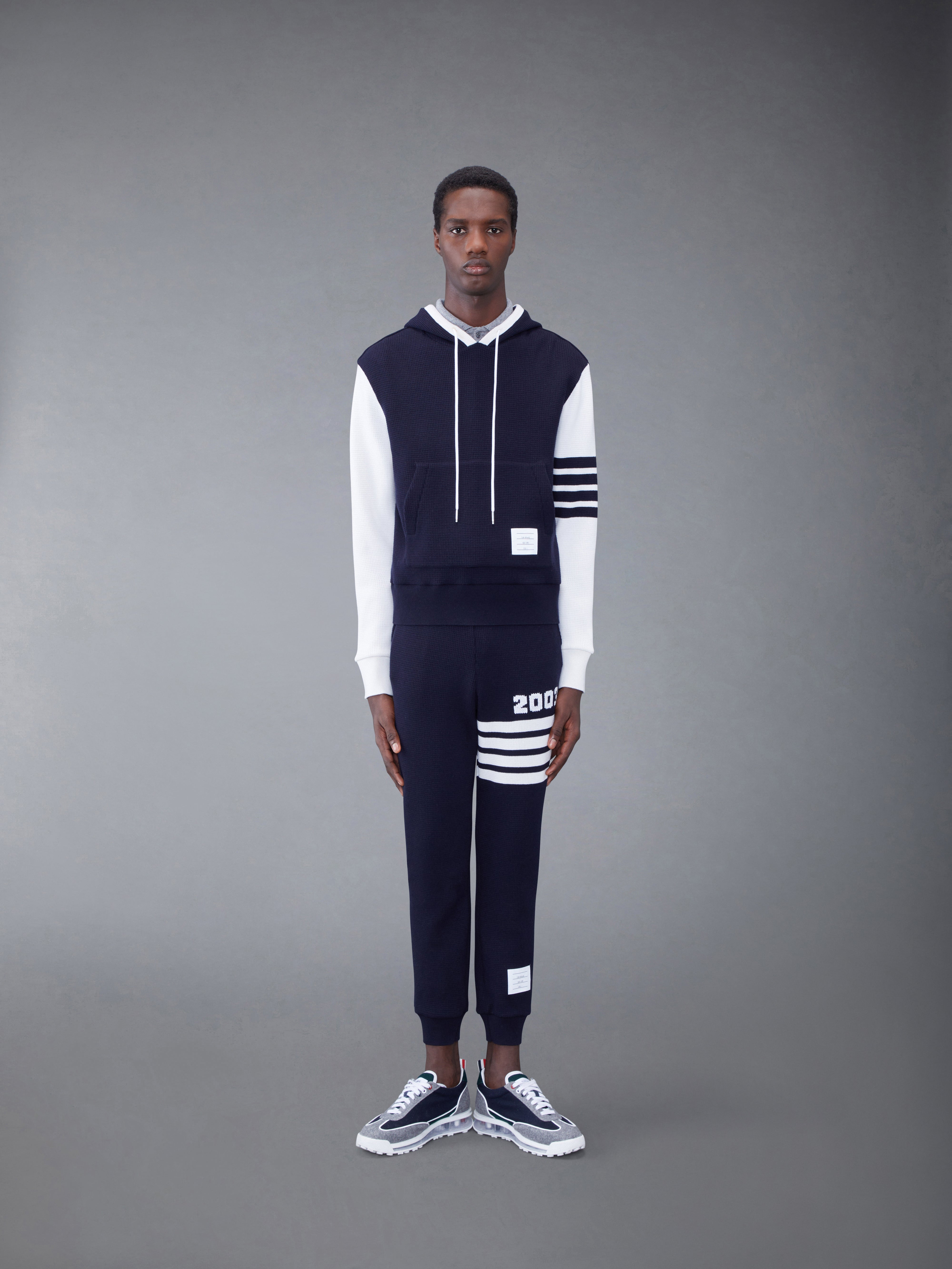 CASHMERE WAFFLE 2003 4-BAR HOODIE - 3