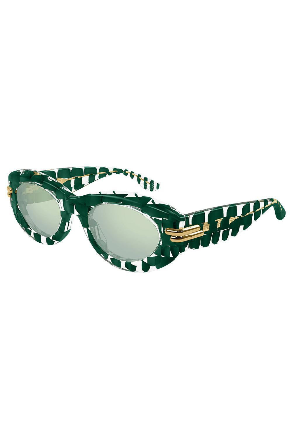 Oval Sunglasses - Green - 5