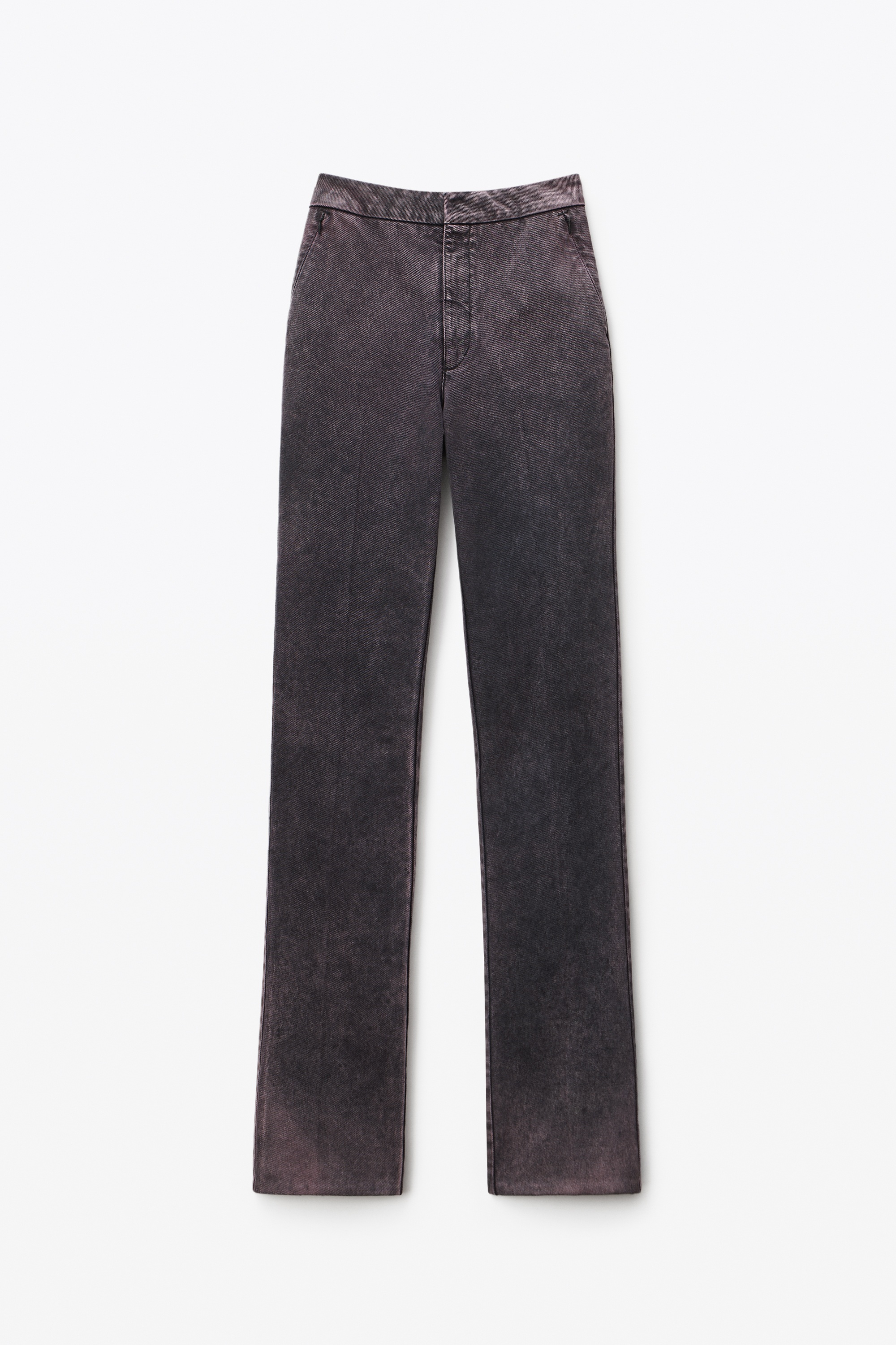 SLIM STRAIGHT PANT IN ACID OVERDYE DENIM - 1