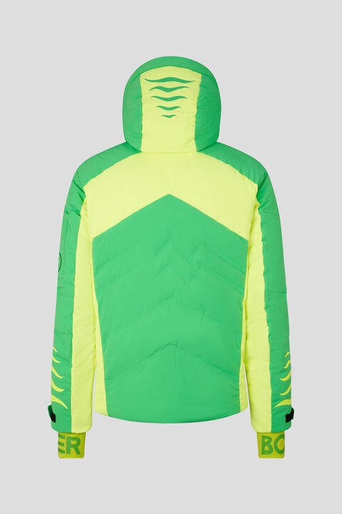 Jessy ski jacket in Green/Yellow - 3