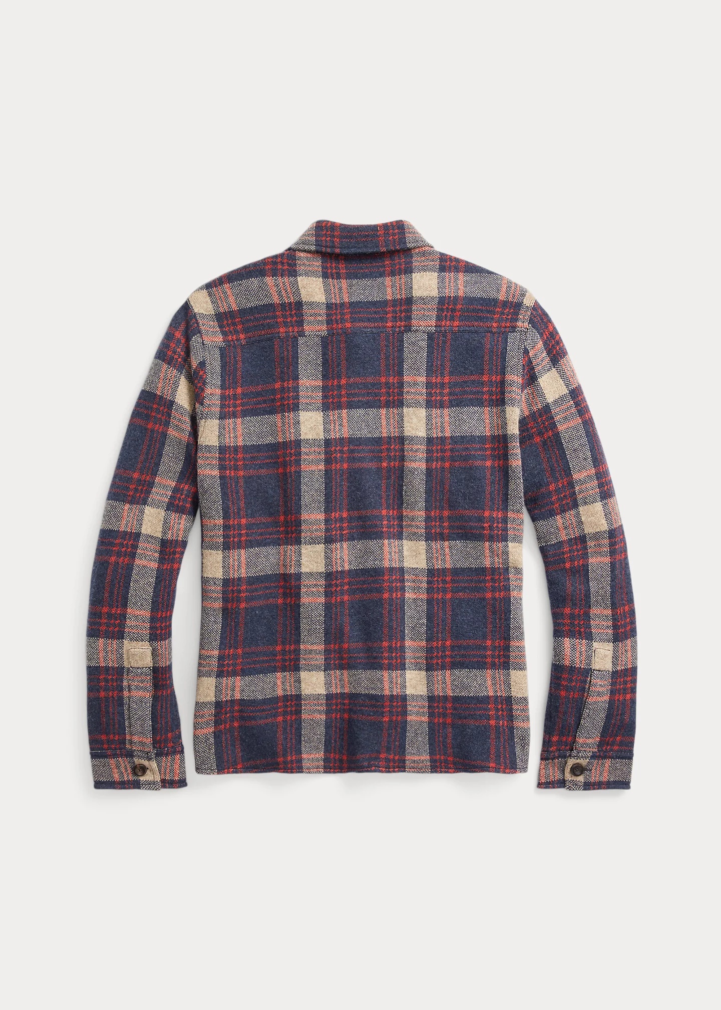 Plaid Wool-Blend Workshirt Sweater - 2