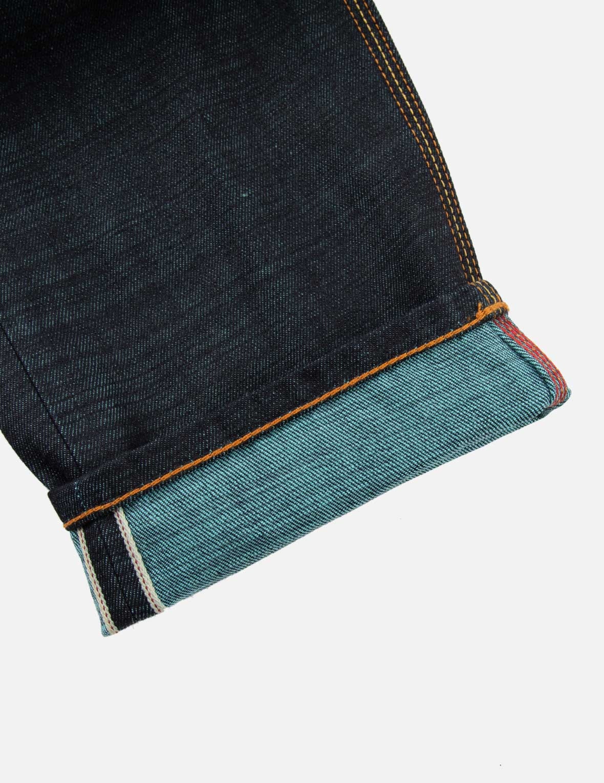 SASHIKO PATTERN POCKETS CARROT FIT JEANS #2017 - 11