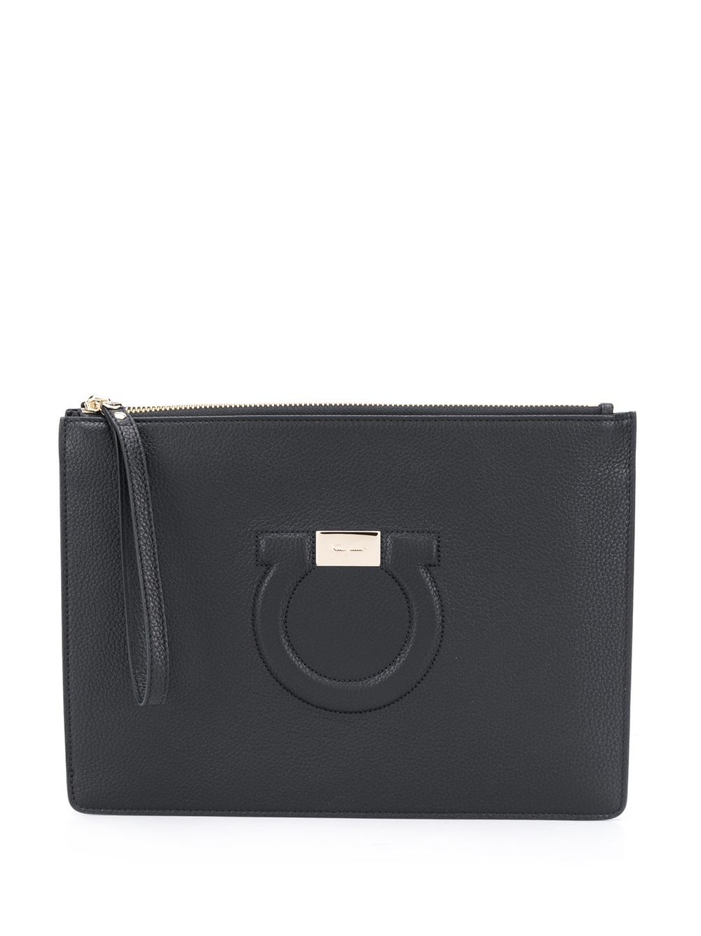 leather Gancini clutch - 1