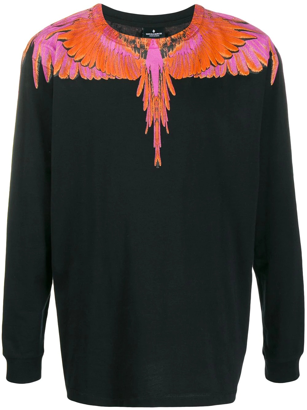 wings-print sweatshirt  - 1