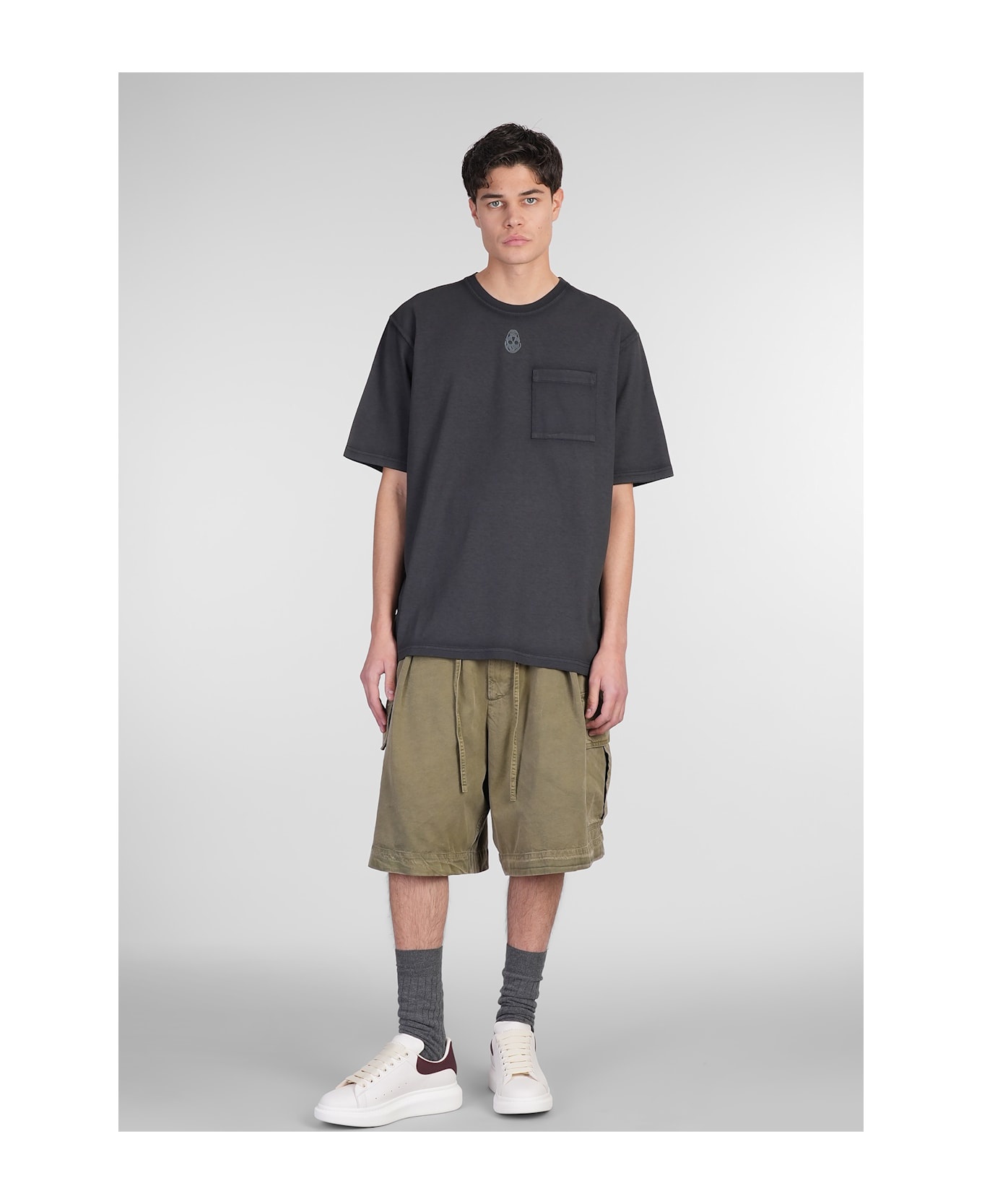 Shorts In Green Cotton - 2