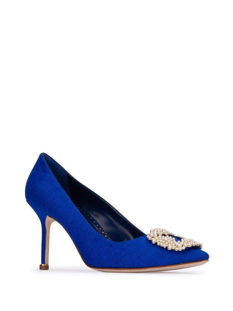 Manolo Blahnik 105mm Hangisi pumps outlook