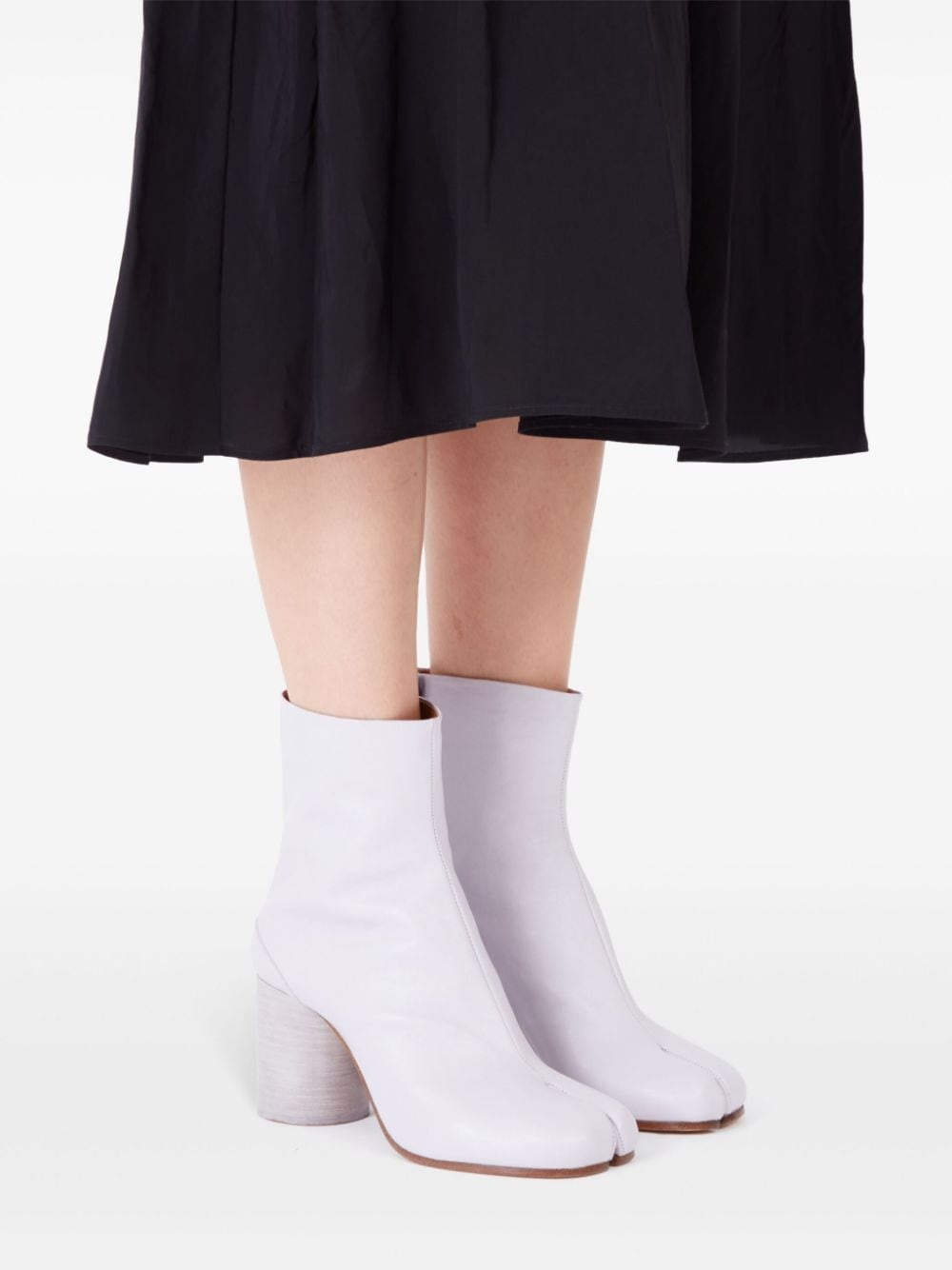 80mm Tabi leather ankle boots - 6