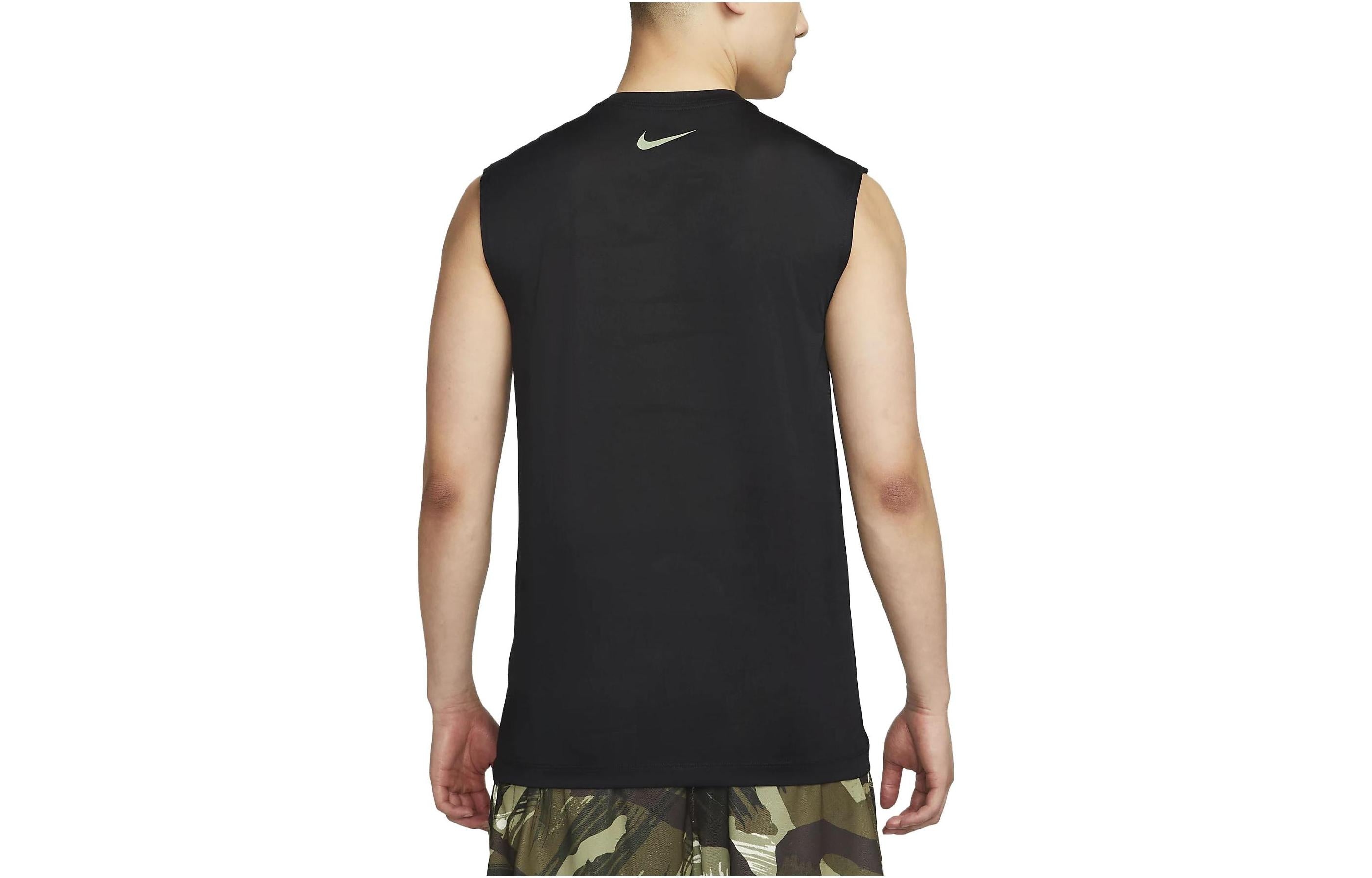 Nike Dri-FIT Men's Camo Sleeveless T-Shirt 'Black' FJ2449-010 - 2