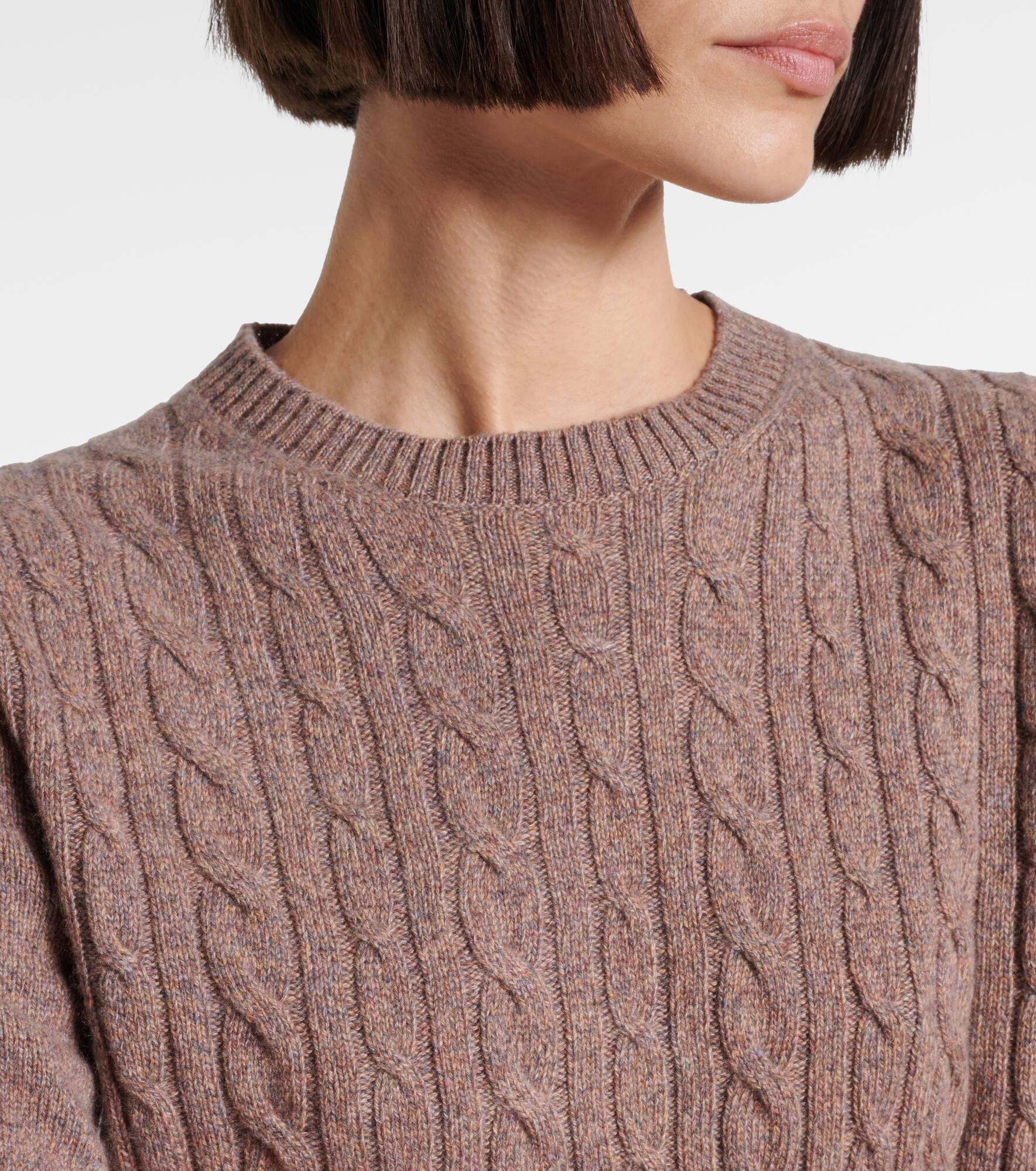 Treccia cable-knit cashmere sweater - 4