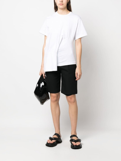 Comme Des Garçons deconstructed short-sleeve cotton T-shirt outlook
