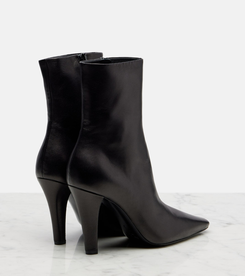 SAINT LAURENT Jill 95 leather ankle boots outlook