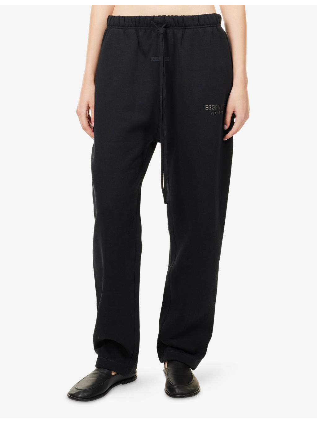 Drawstring Relaxed-Fit Cotton-Blend Jogging Bottoms - 3