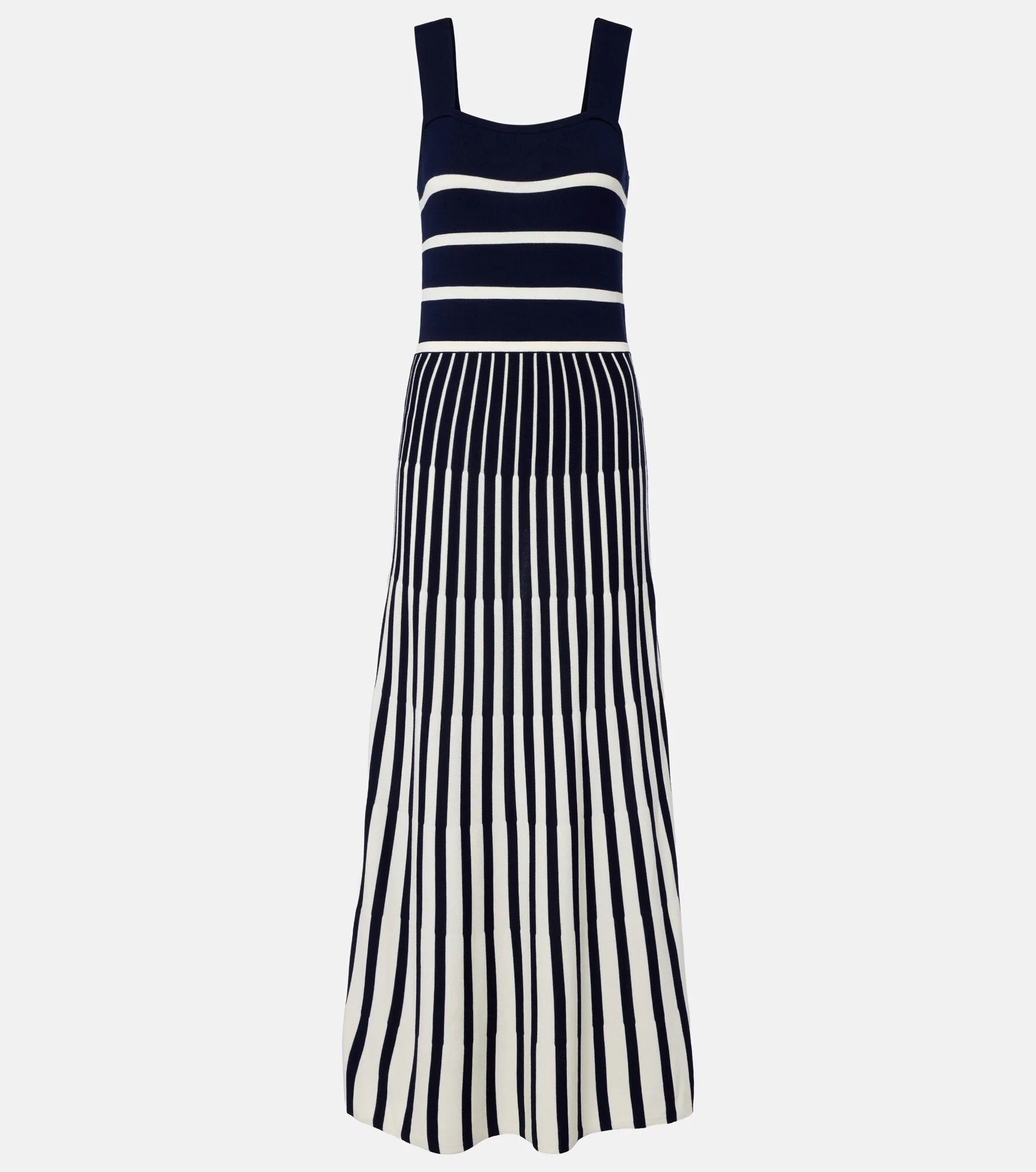 Aveline striped knitted maxi dress - 1