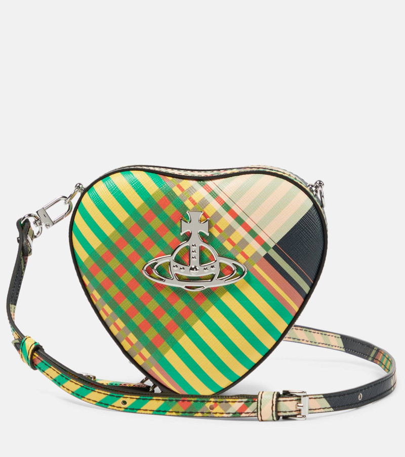 Saff Heart Mini faux leather shoulder bag - 1