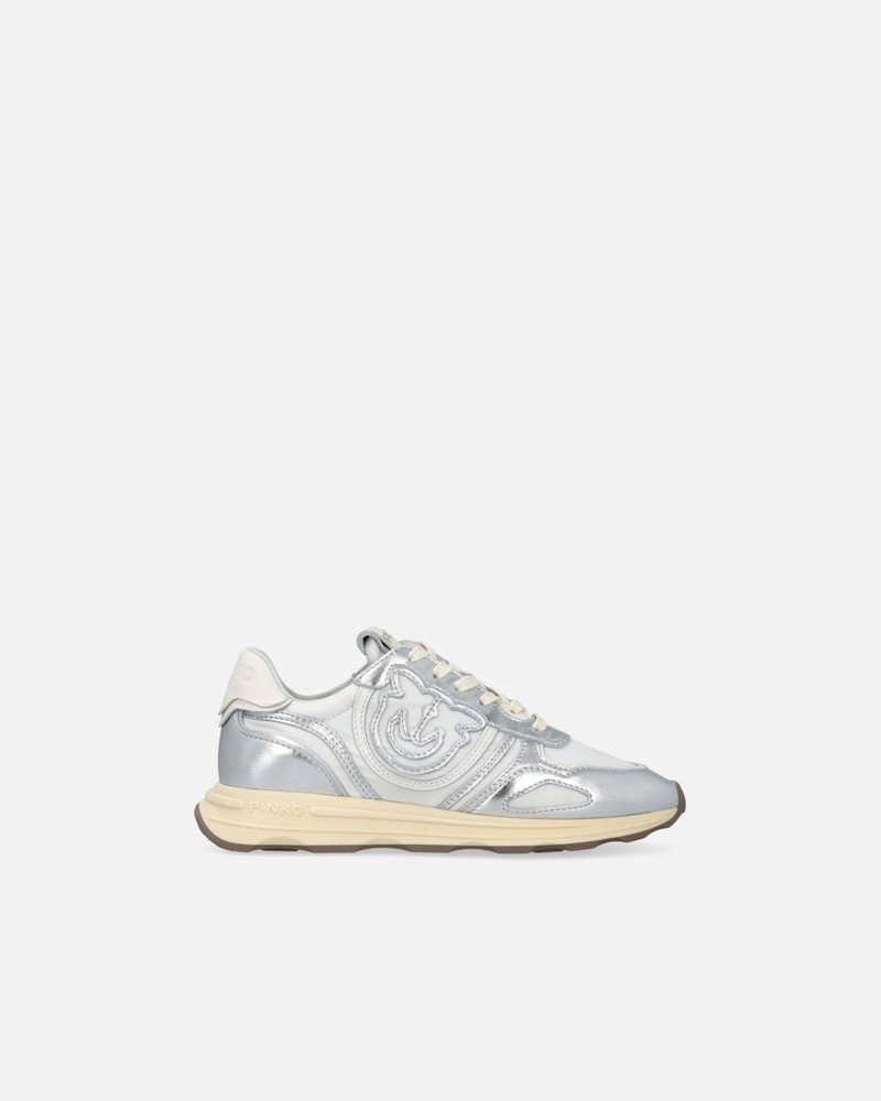 LOGO SNEAKERS WITH SILVER DETAILS - 1