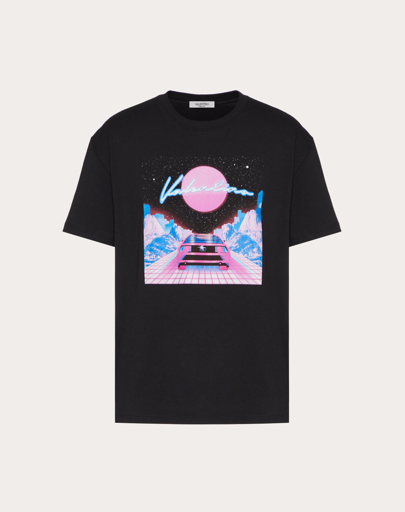 T-SHIRT WITH VIRTUAL RUNNER PRINT 1