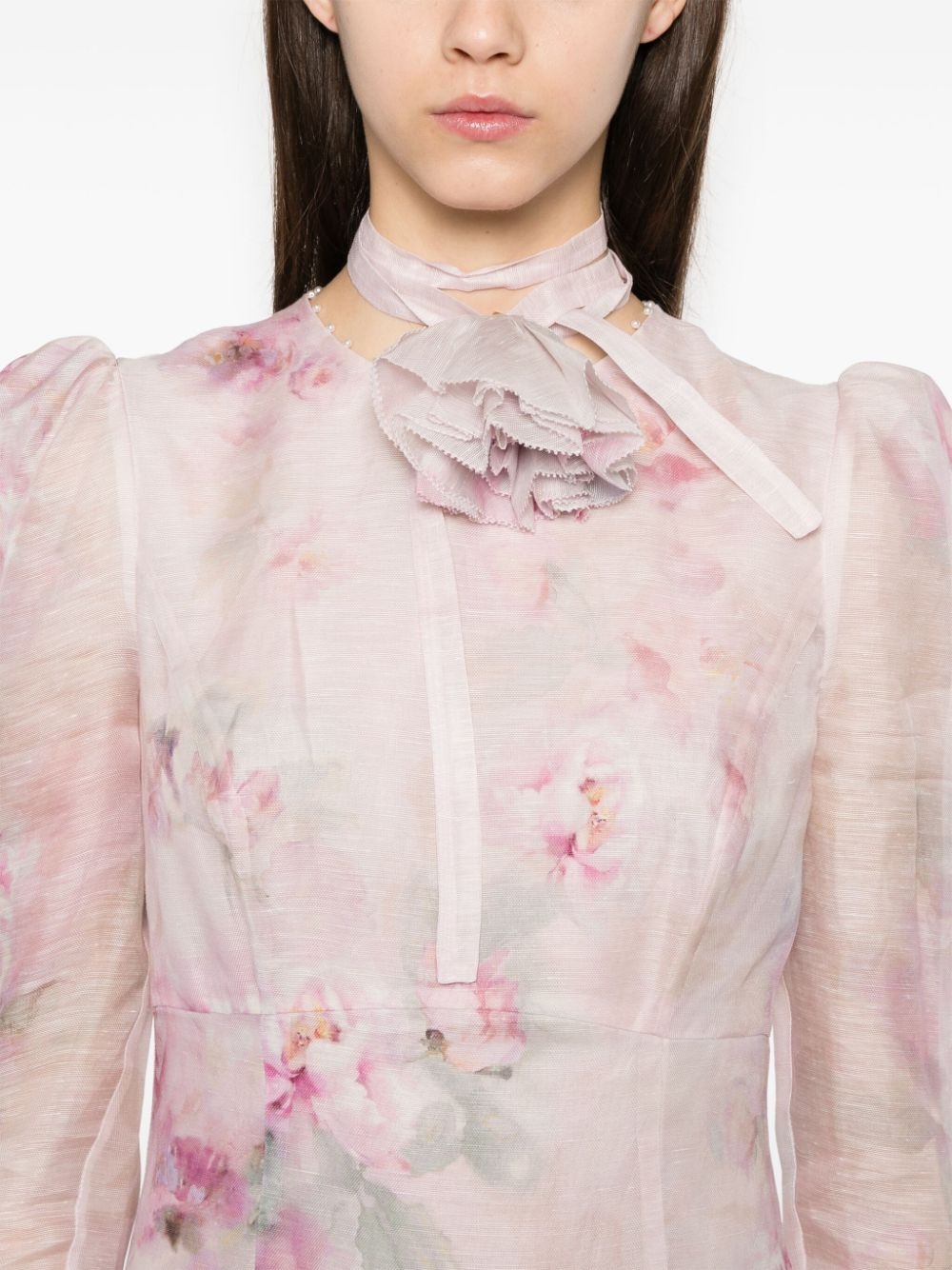 Crush Flower midi dress - 5
