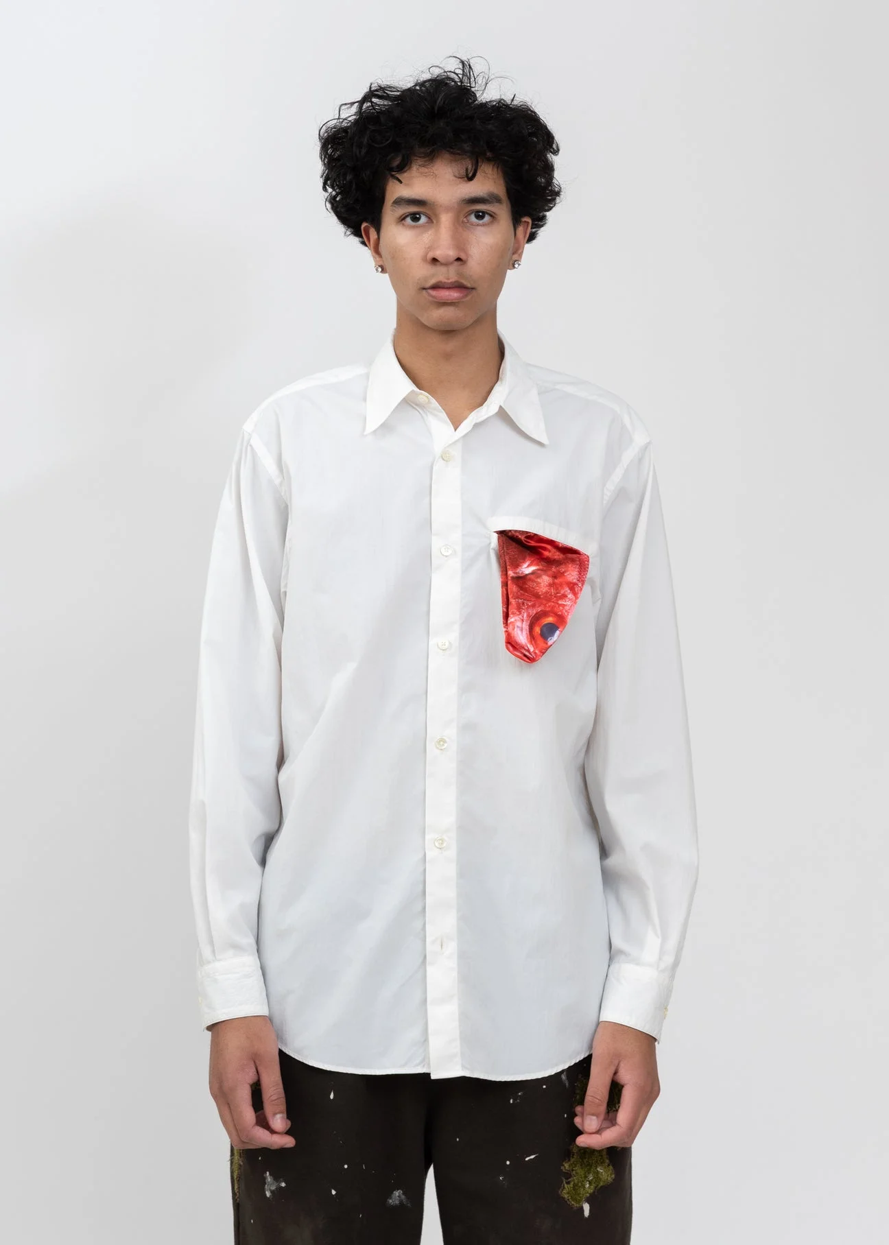 White Kinmedai Thread Shirt - 1