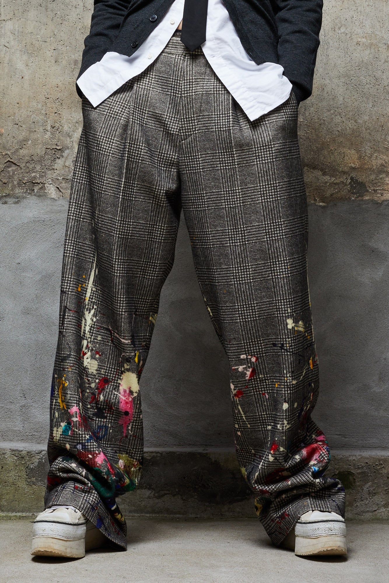 PAINT SPLATTER TROUSER - PRINCE OF WALES - 3
