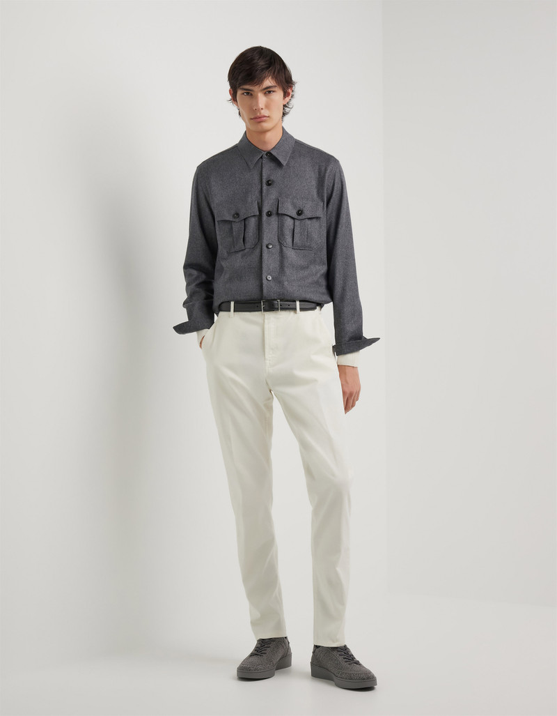 Canali GRAY PURE WOOL SHIRT JACKET - IMPECCABILE outlook